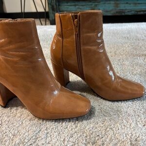River Island Tan Heeled Boots